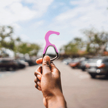 Load image into Gallery viewer, hoo(key) - The Only Patented Antimicrobial Silicone No-Touch Keychain Tool